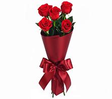 Букет 5 Красных роз Эдлесс Лав в Молодежном Республики Крым