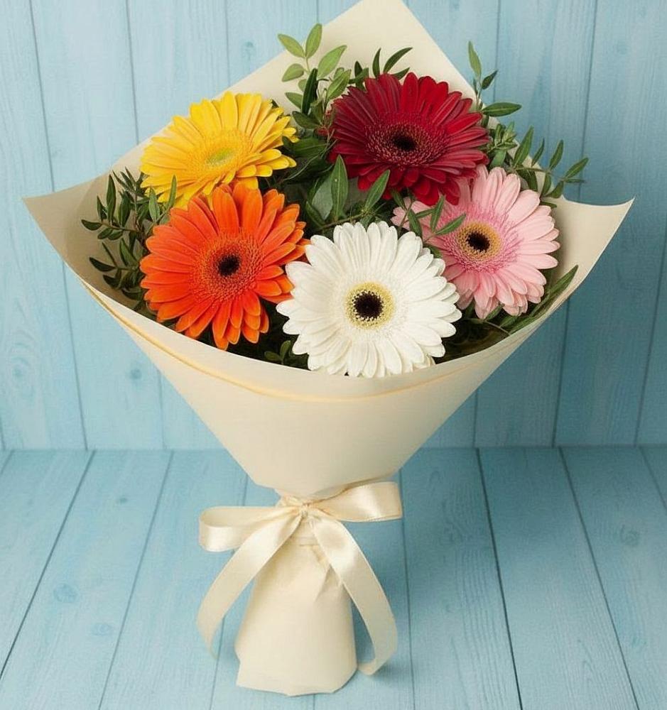 Букет цветов из: Герберы в Молодежном Республики Крым