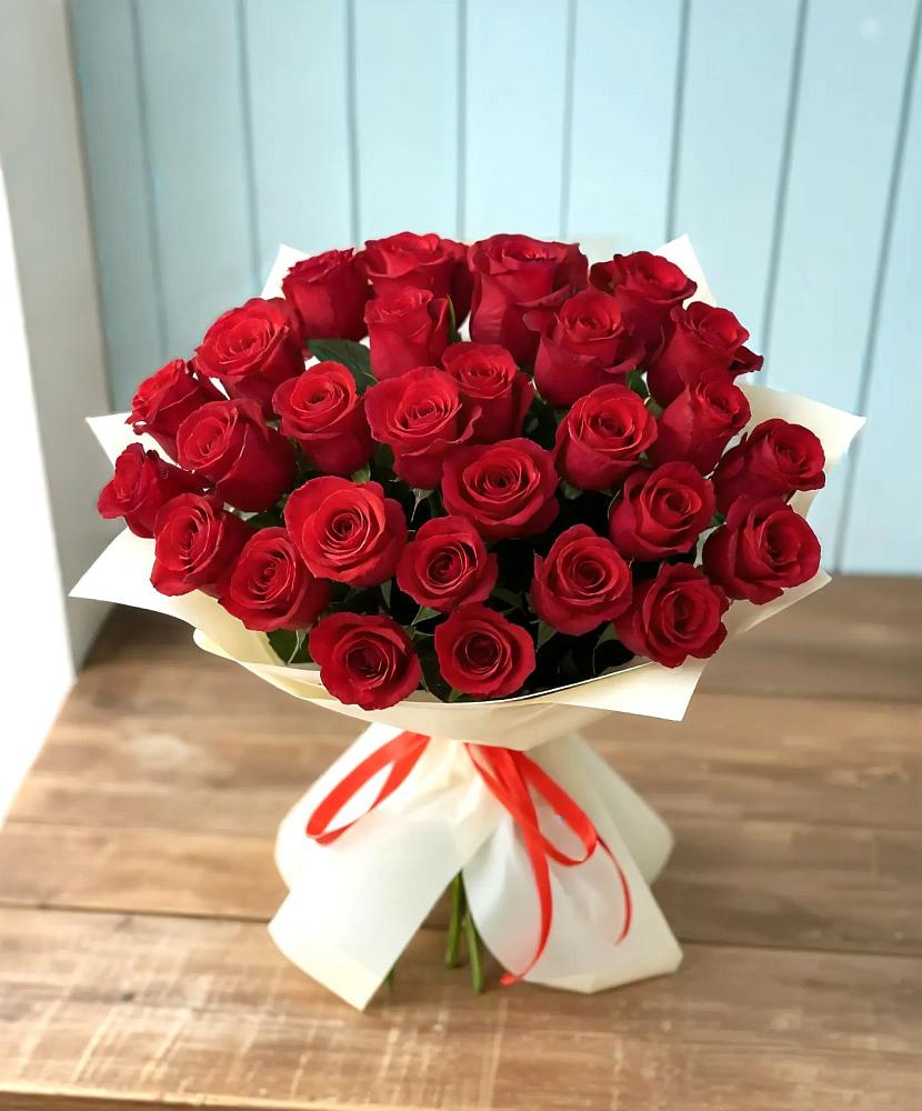 Букет 29 Красных роз в Молодежном Республики Крым