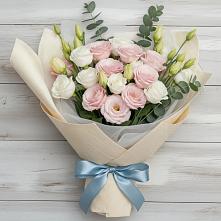 Букет цветов из:  Лизиантусы в Молодежном Республики Крым