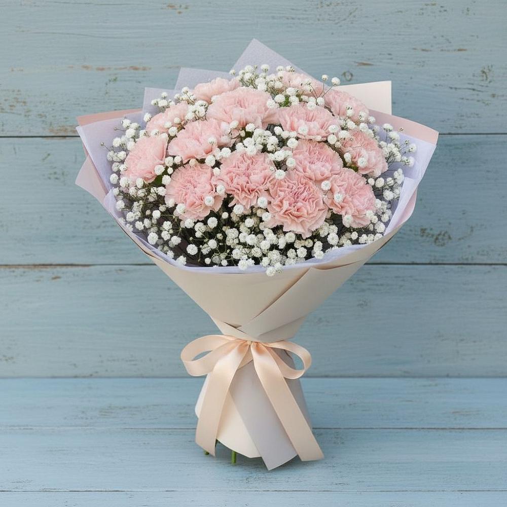 Букет цветов из: Гвоздики в Молодежном Республики Крым