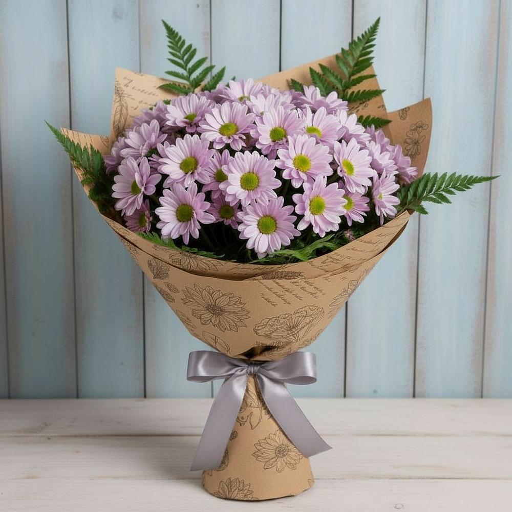 Букет цветов из: Хризантемы в Молодежном Республики Крым