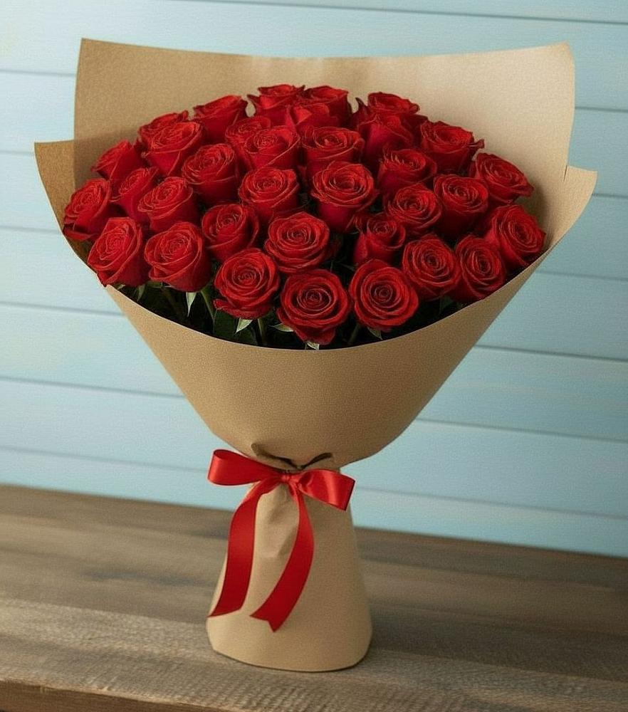 Букет Красные розы Милано в Молодежном Республики Крым
