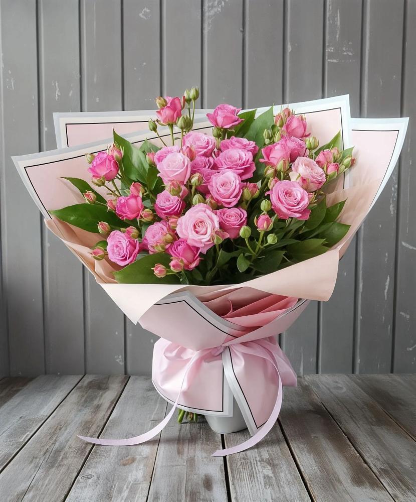 Букет Розовый кустик в Молодежном Республики Крым