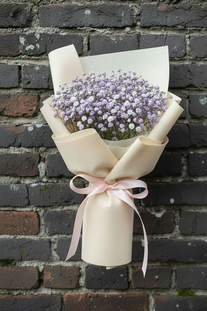 Букет цветов из: Гипсофила в Молодежном Республики Крым