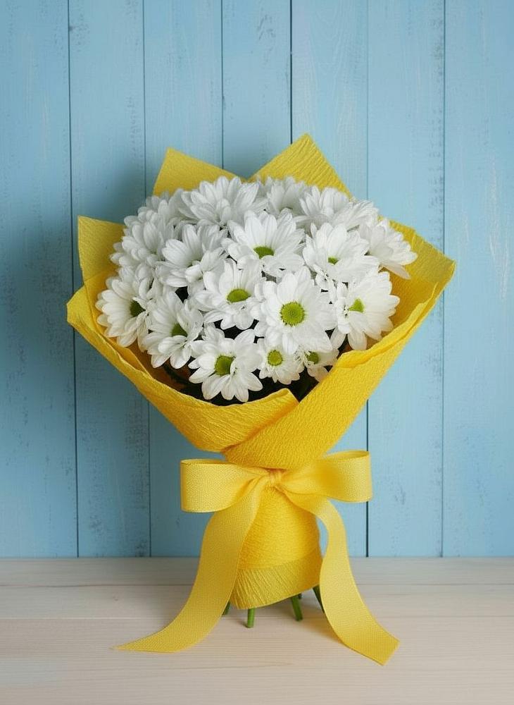Букет цветов из: Хризантемы в Молодежном Республики Крым