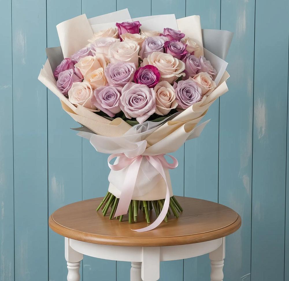 Букет цветов из: Розы в Молодежном Республики Крым