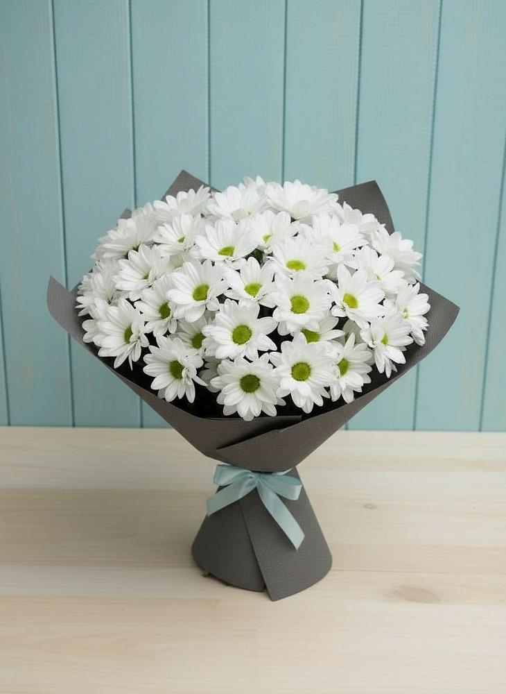 Букет цветов из: Хризантемы в Молодежном Республики Крым