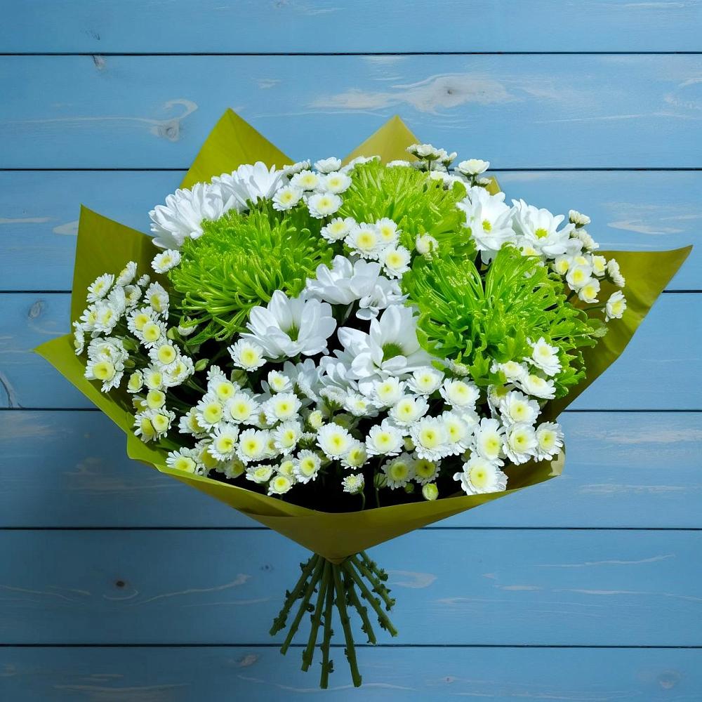 Букет цветов из: Хризантемы в Молодежном Республики Крым