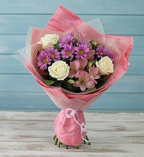 Букет цветов из:  Герберы #REPLACE_PRED# Молодежном Республики Крым