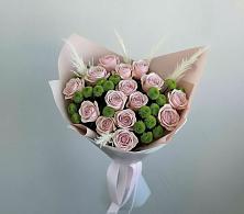 Букет цветов из:  Розы и Хризантемы в Молодежном Республики Крым