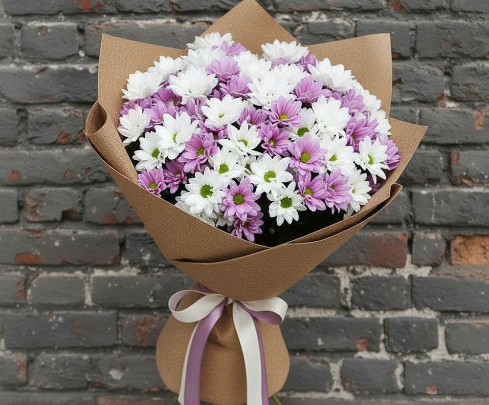 Букет цветов из: Хризантемы в Молодежном Республики Крым