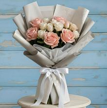 Букет цветов из:  Розы #REPLACE_PRED# Молодежном Республики Крым