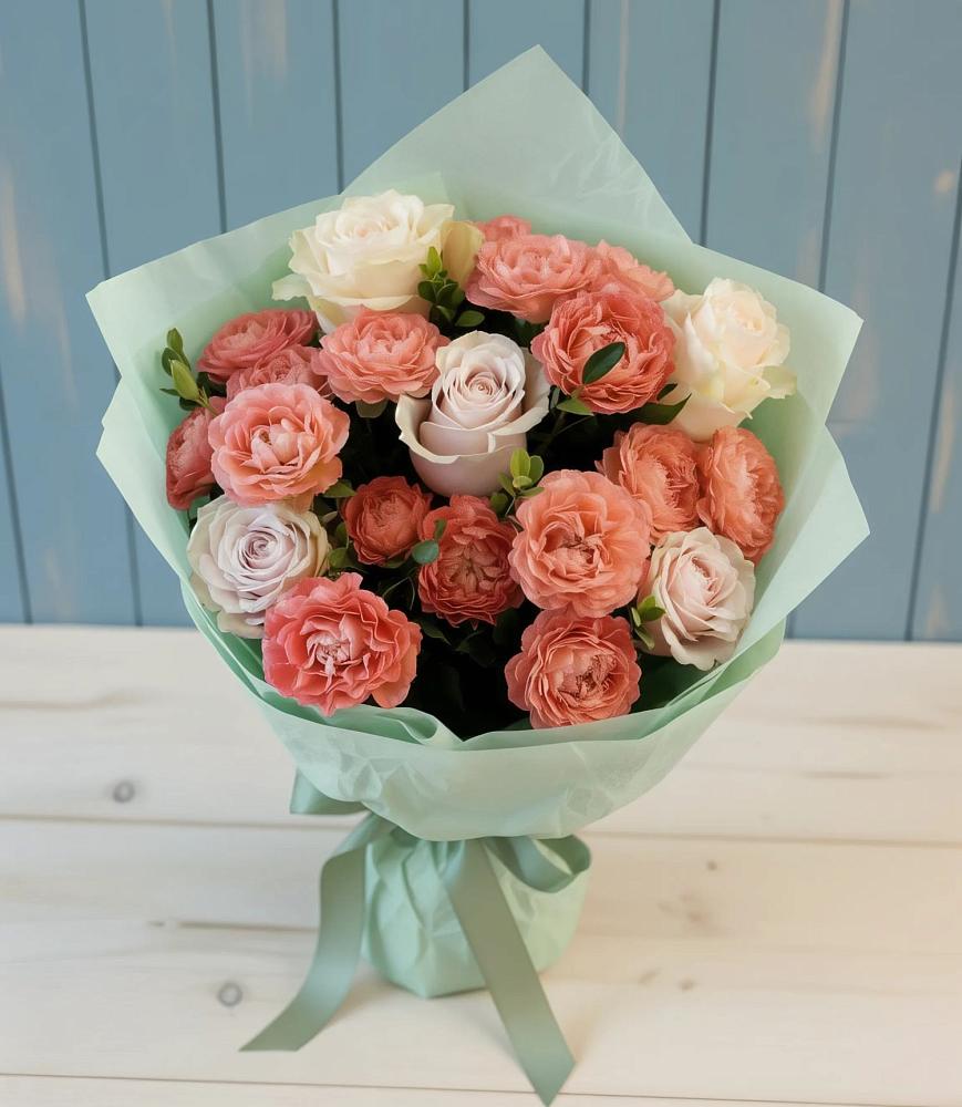 Букет цветов из: Розы в Молодежном Республики Крым