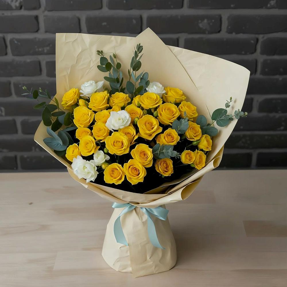 Букет цветов из: Розы в Молодежном Республики Крым