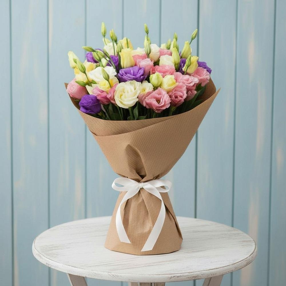 Букет цветов из: Лизиантусы в Молодежном Республики Крым