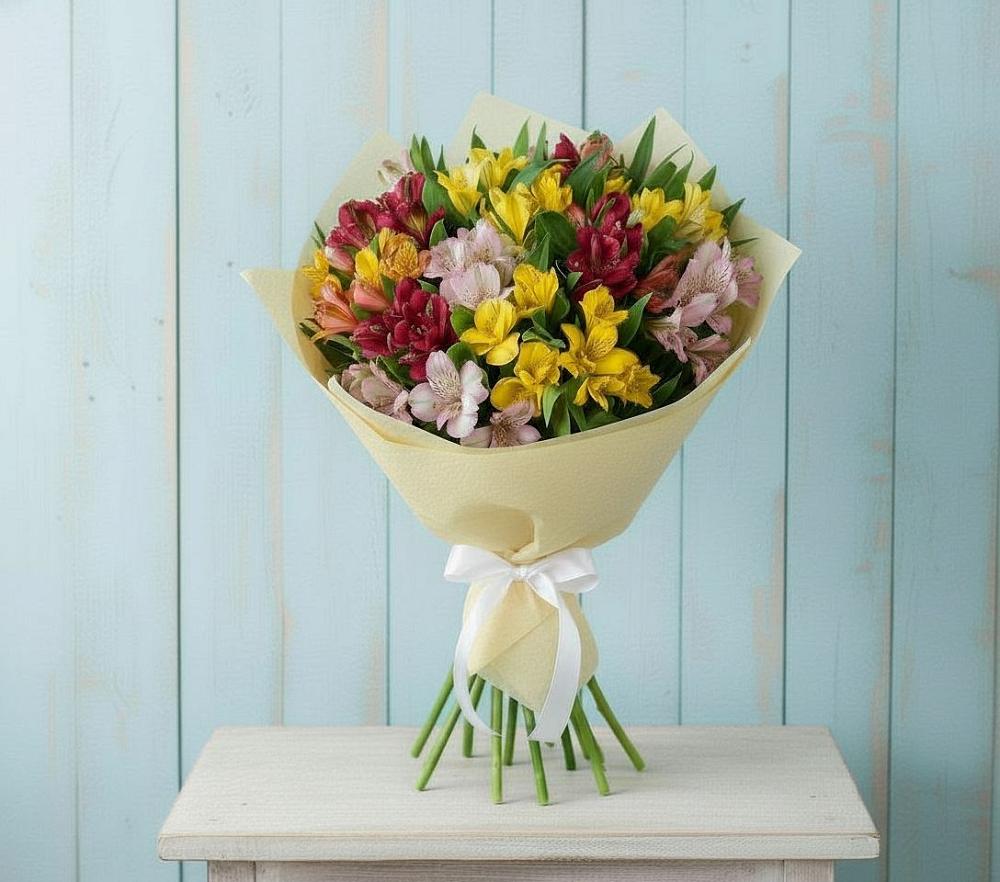 Букет цветов из: Альстромерии в Молодежном Республики Крым