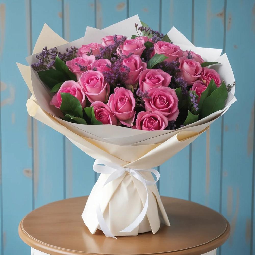 Букет цветов из: Розы в Молодежном Республики Крым