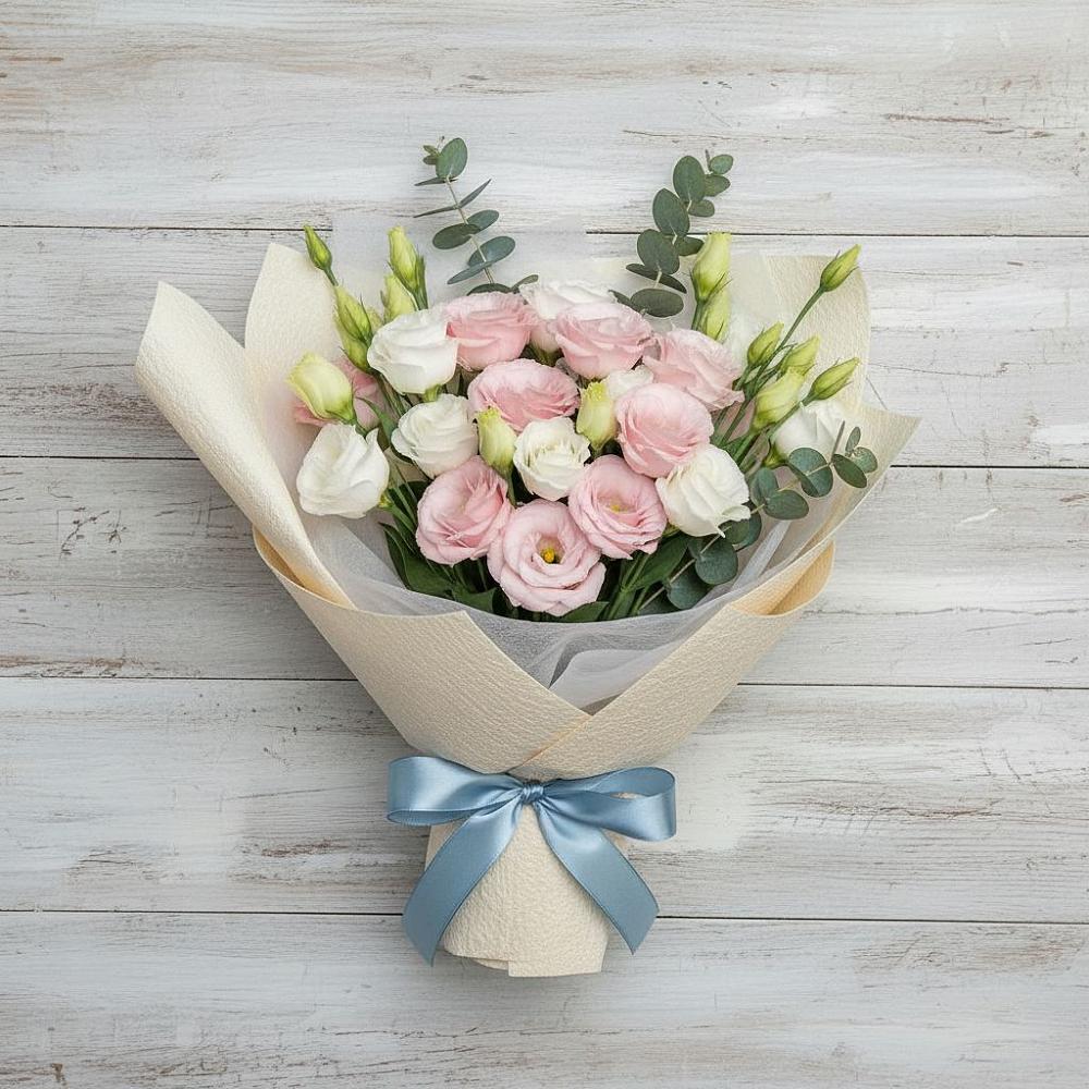 Букет цветов из: Лизиантусы в Молодежном Республики Крым